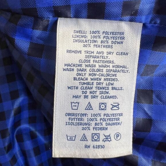 Lands End Down Puffer Coat Kids Size L - Picture 6 of 7